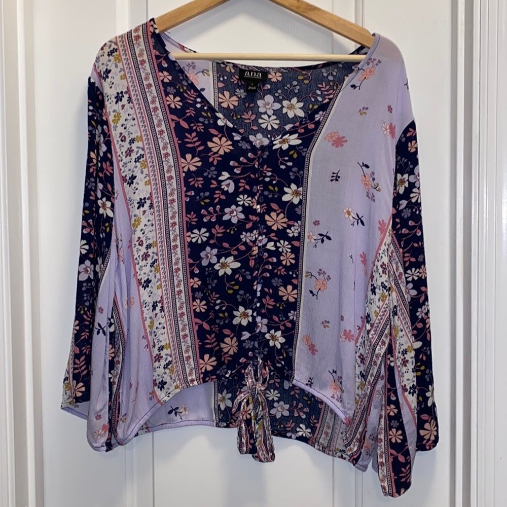 Floral top size L